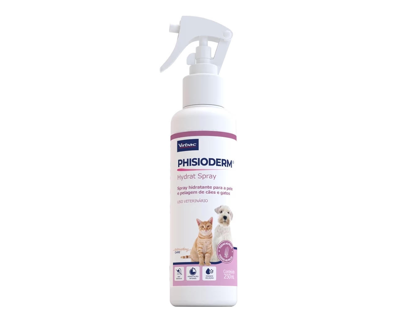 Virbac Phisioderm Hydrat Spray para Cães e Gatos 250 mL