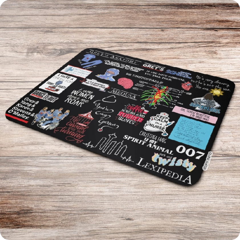 Mouse Pad Grey's Anatomy - Icons Moments