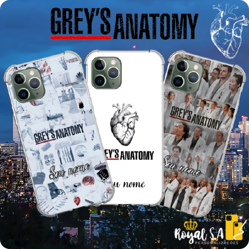 Capinha personalizada Greys Anatomy para todos Samsung/ Iphone/ Motorola/ Xiaomi/ Realme